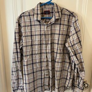 UNTUCKit Casual Blue and Red Button Down Shirt